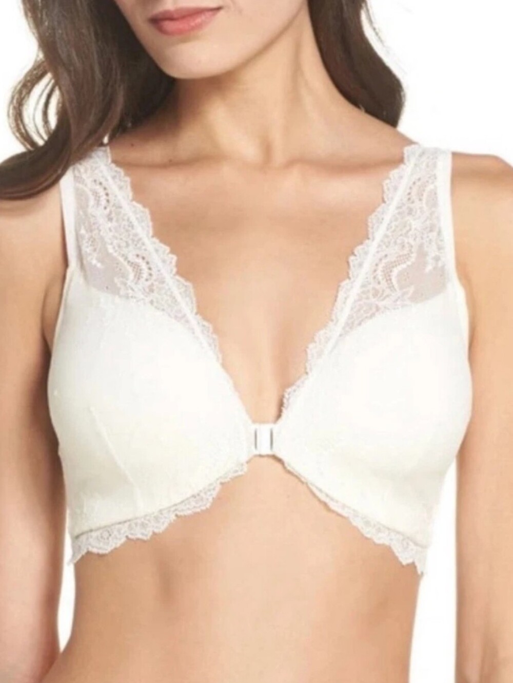 SPANX Indietectable White Lace Four Play 4-Way Convertible Bralette XS